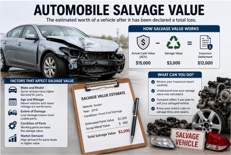 automobile salvage value