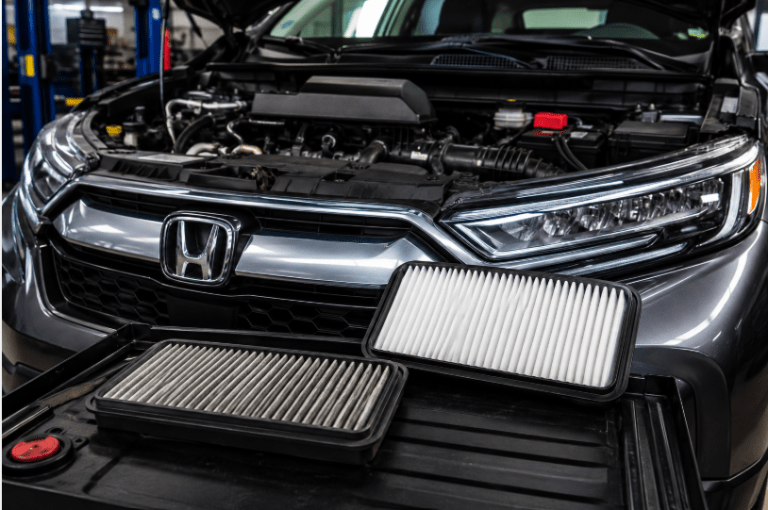how often engine air filter change honda crv