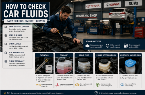 how to check car fluids