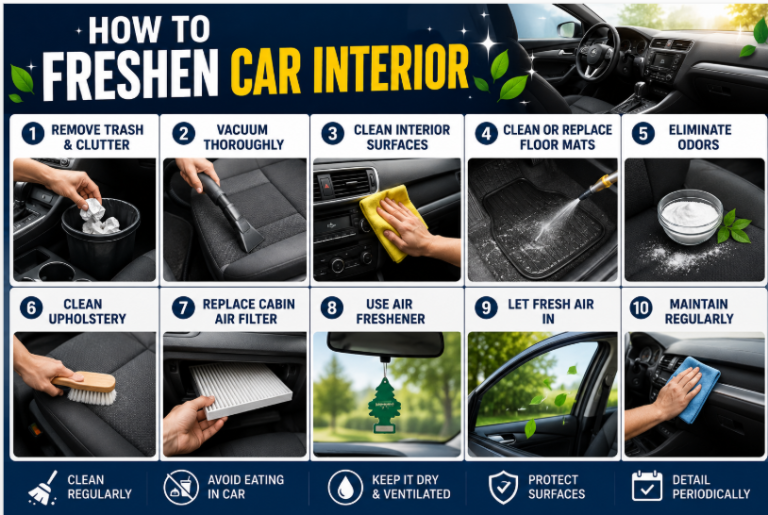 how to freshen car interior