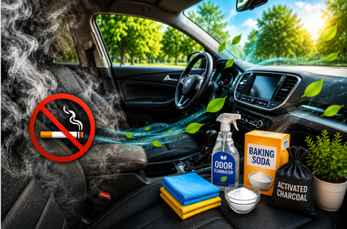 how to get smoke smell out of car