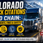 Colorado Truck Citations I-70 Chain: Requirements, Fines & Safety